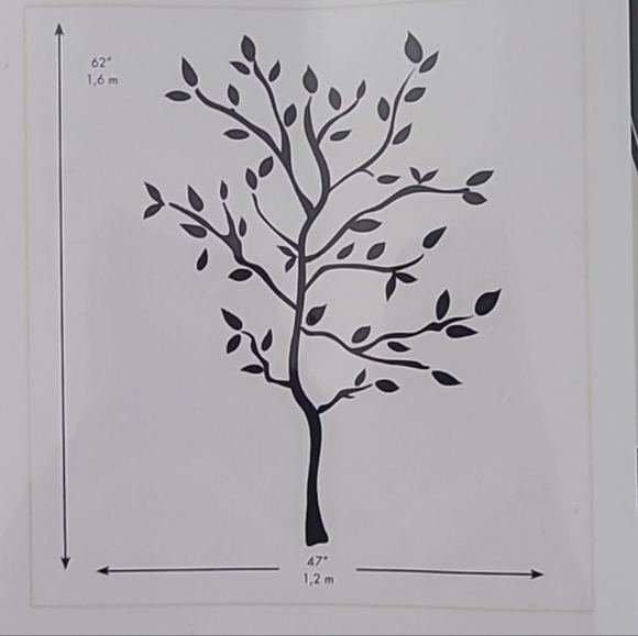 NEW RoomMates Peel & Stick Tree Wall Decals Removable Reusable No Residue - Picture 2 of 8